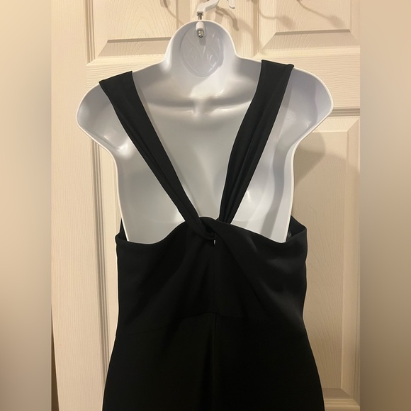 Ann Taylor Black Halter Crossback Dress Size 8 - Picture 3 of 6